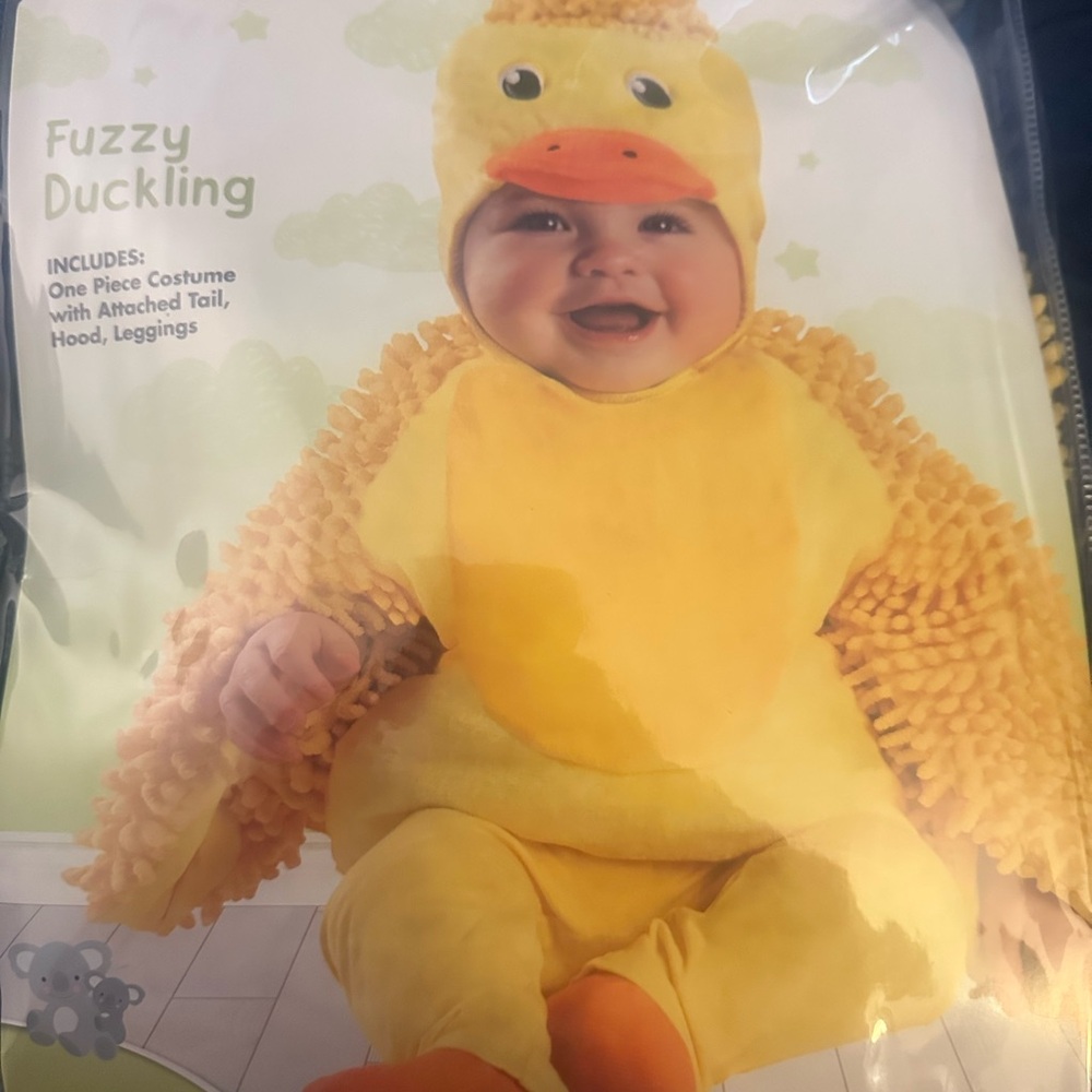 Spirit Fuzzy Duckling Costume - Yellow and Orange